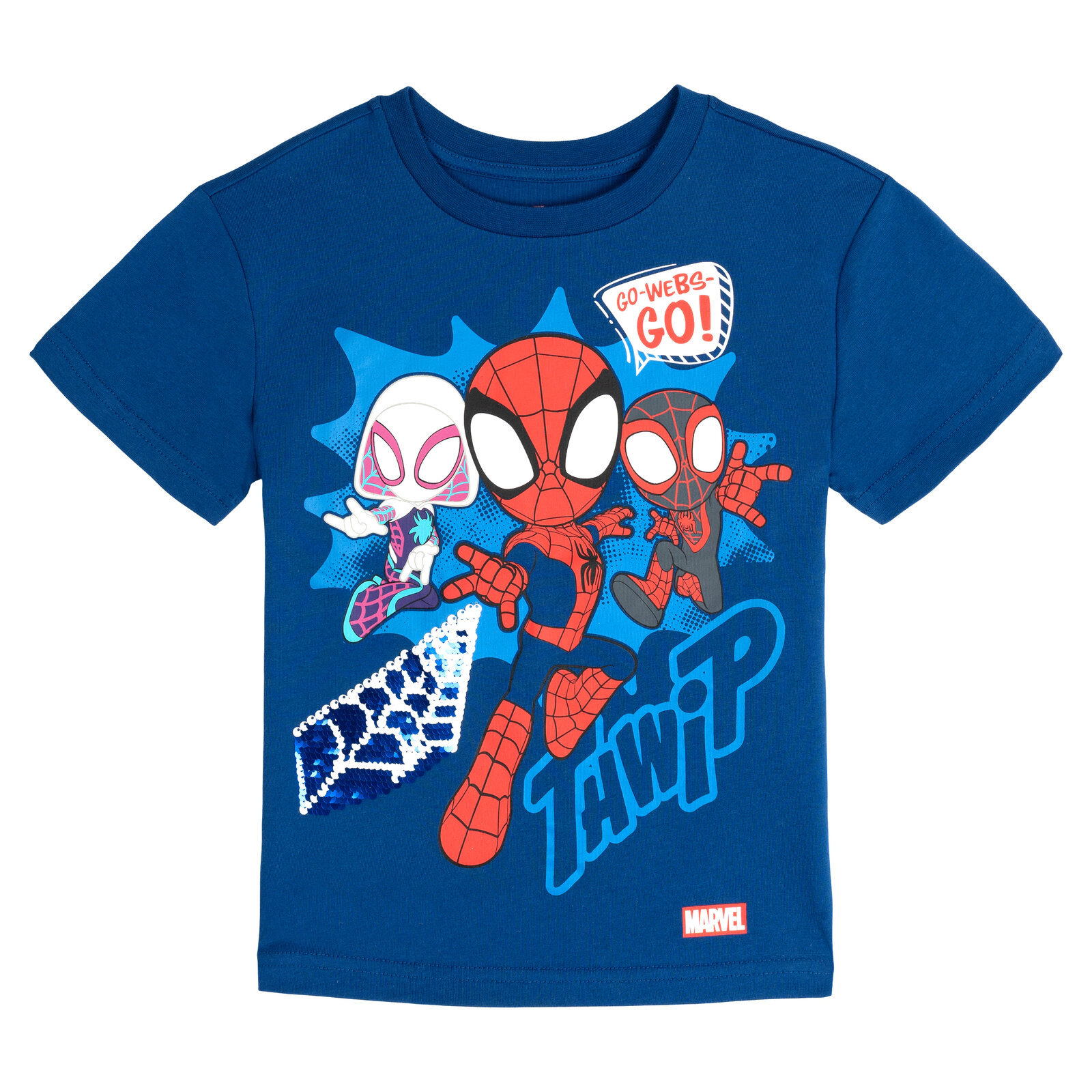 Marvel Spidey and His Amazing Friends Boys' Sequin T-Shirt