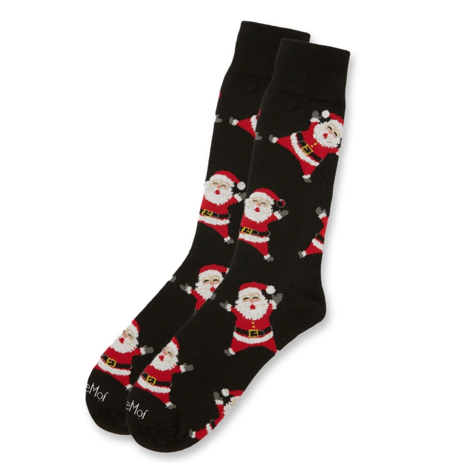MeMoi Men's All Over Santa Claus Holiday Novelty Crew Socks