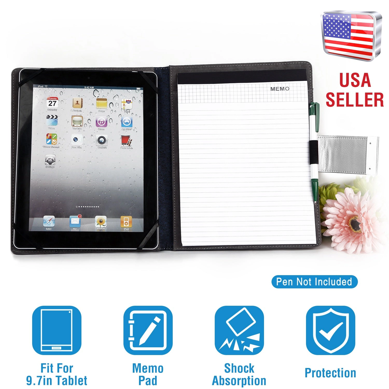 GBruno PU Leather Portfolio Case For 9.97 In Tablets