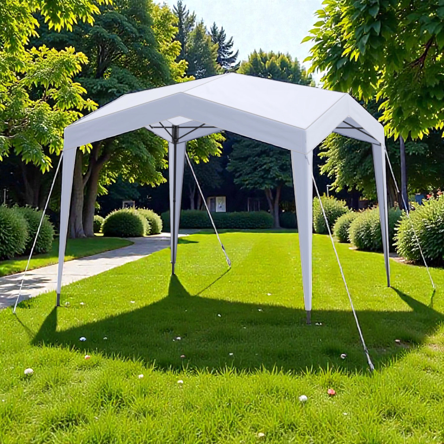 Hivvago Folding Outdoor Canopy Shelter with Rolling Carry Bag and Stakes