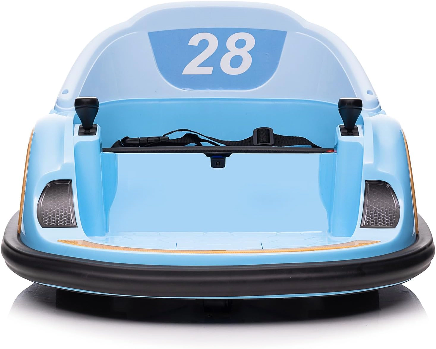 12V Kids Electric Bumper Car with Remote Control, 360 Degree Spin, LED Lights,Music & Battery Display, Dual 30W Motors