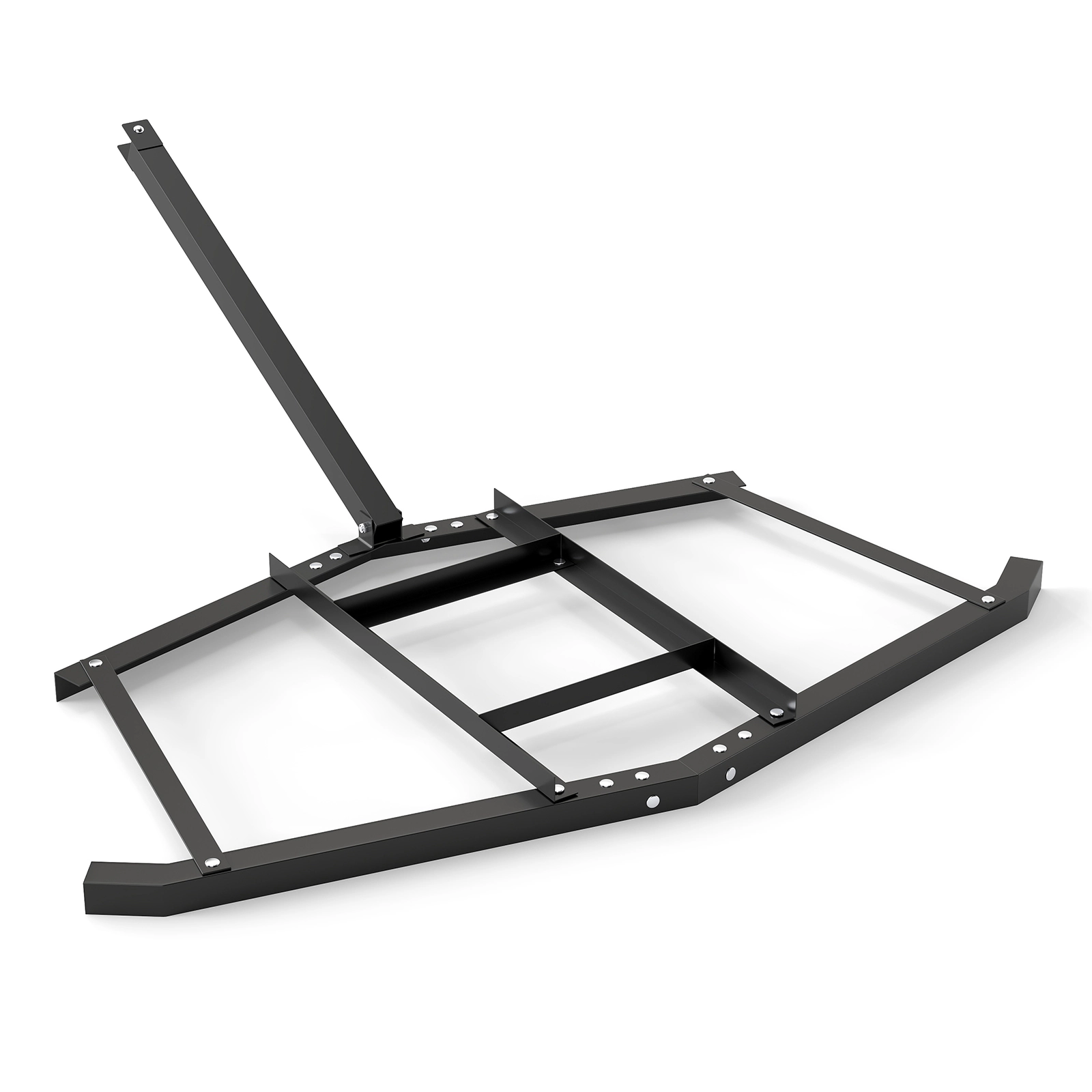 LJG 66" Wide Driveway Drag Tow Behind Landscape Leveling Rake with Reinforced Bars