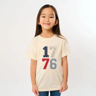 The Juniper Shop - 1776 Stacked Faux Patchwork Youth Short Sleeve Graphic T-Shirt