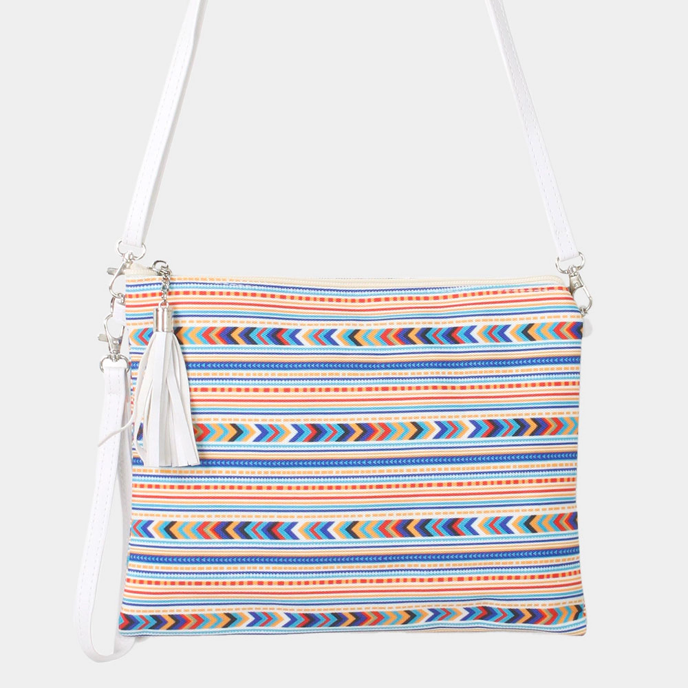 FASHNZFAB Aztec Patterned Wristlet Clutch / Crossbody Bag