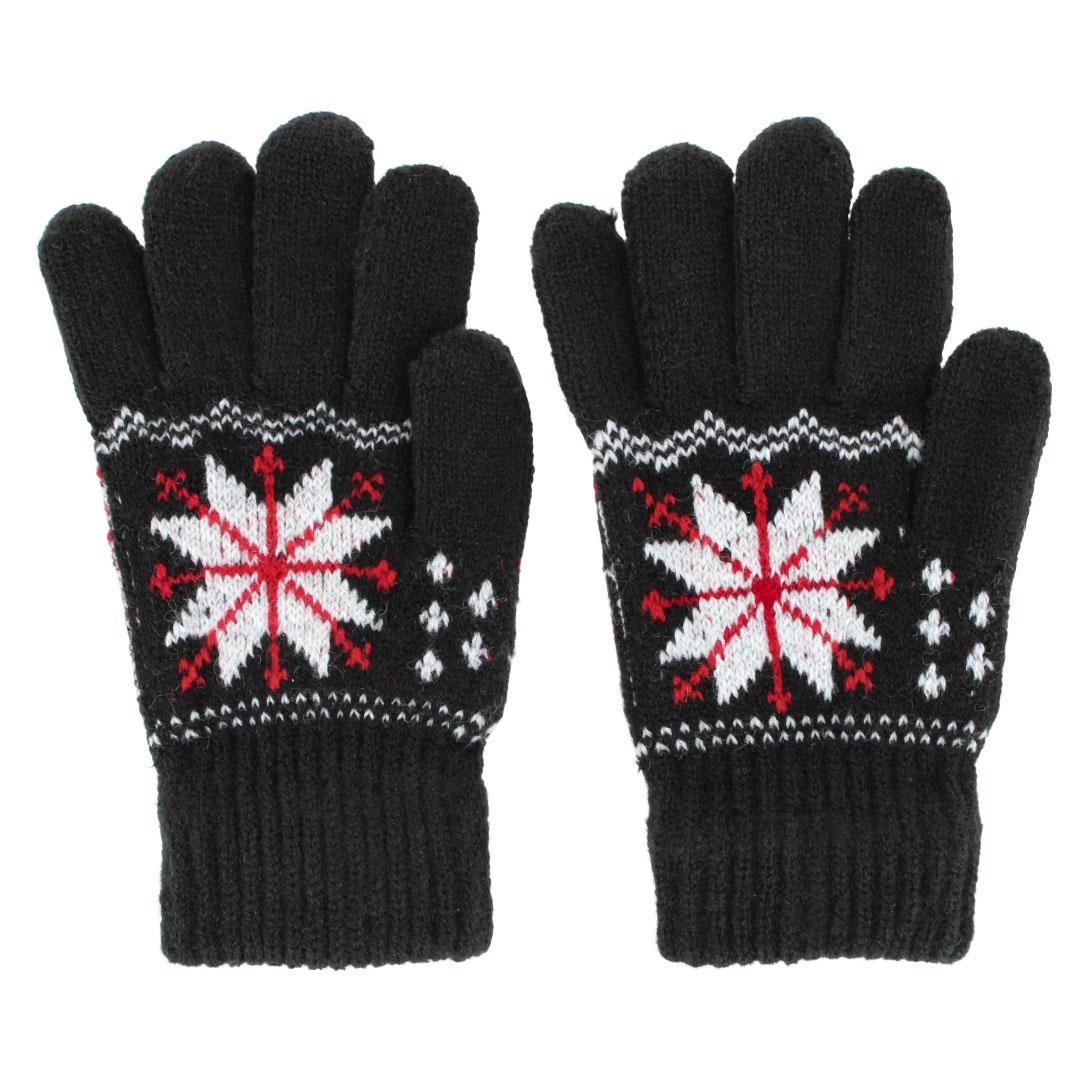 CTM® Kid's Snowflake Pattern Winter Gloves