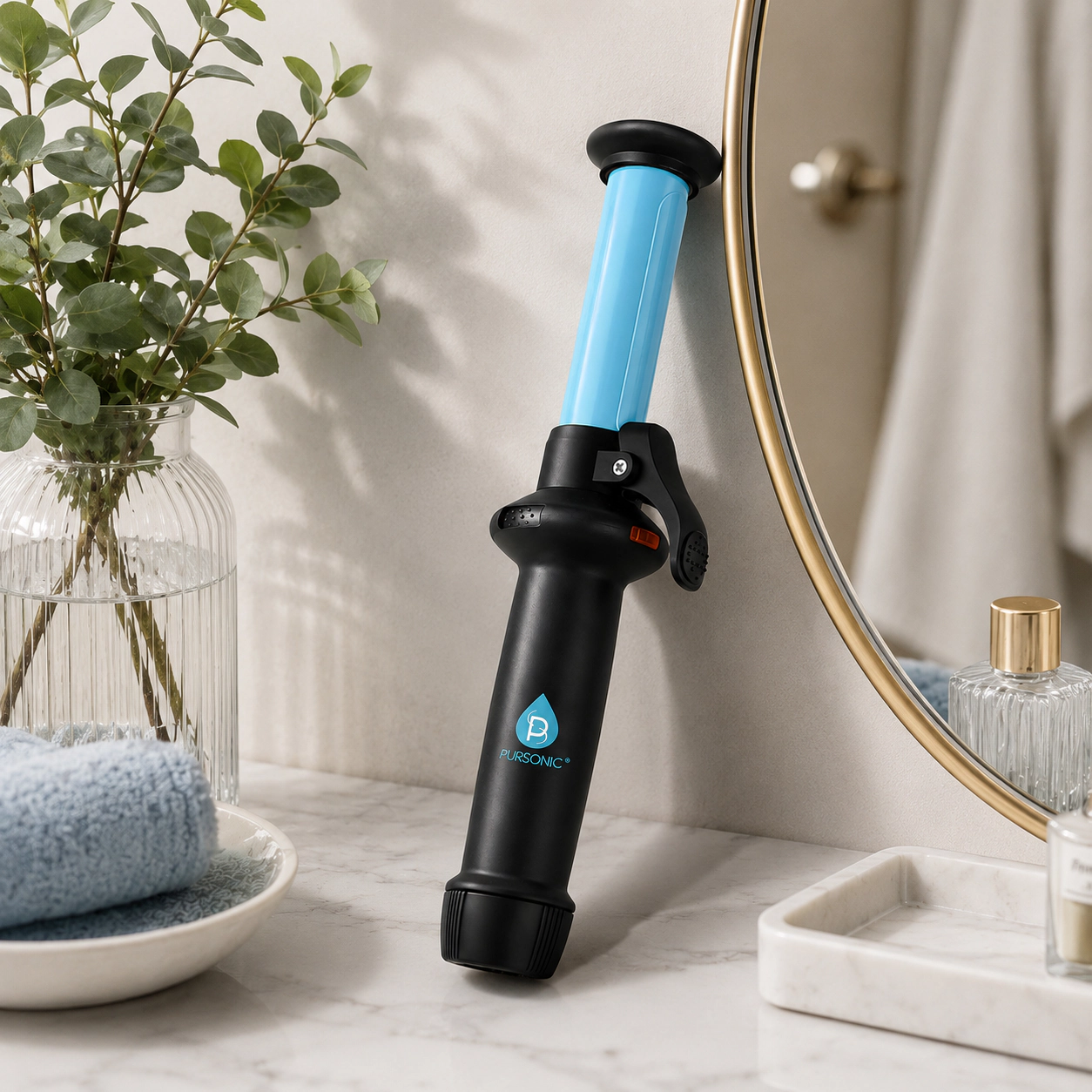 Pursonic Women's USB Rechargeable Mini Curling Iron