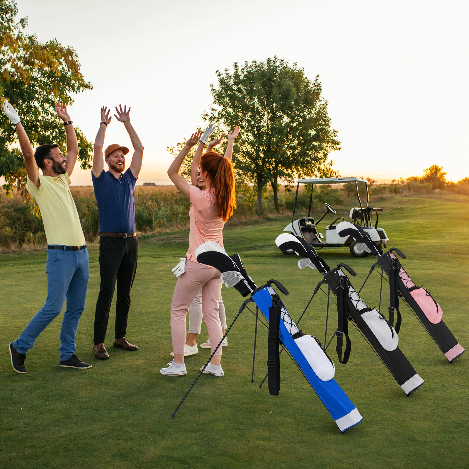LJG Golf Stand Bag Lightweight Golf Bag for the Driving Range