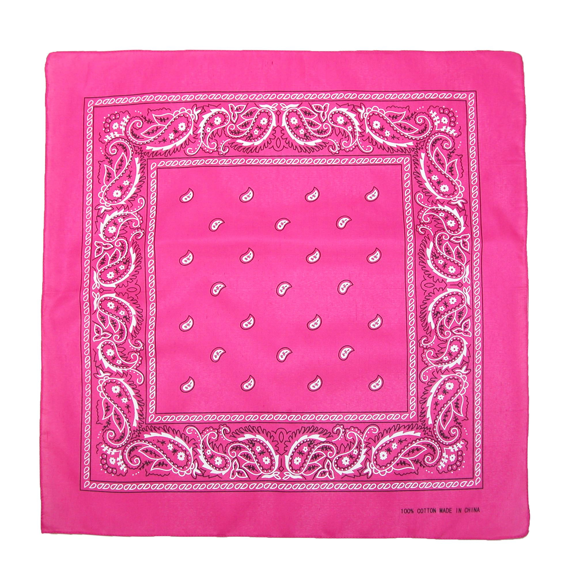 CTM Individually Folded & Packaged Paisley Print Cotton Bandana
