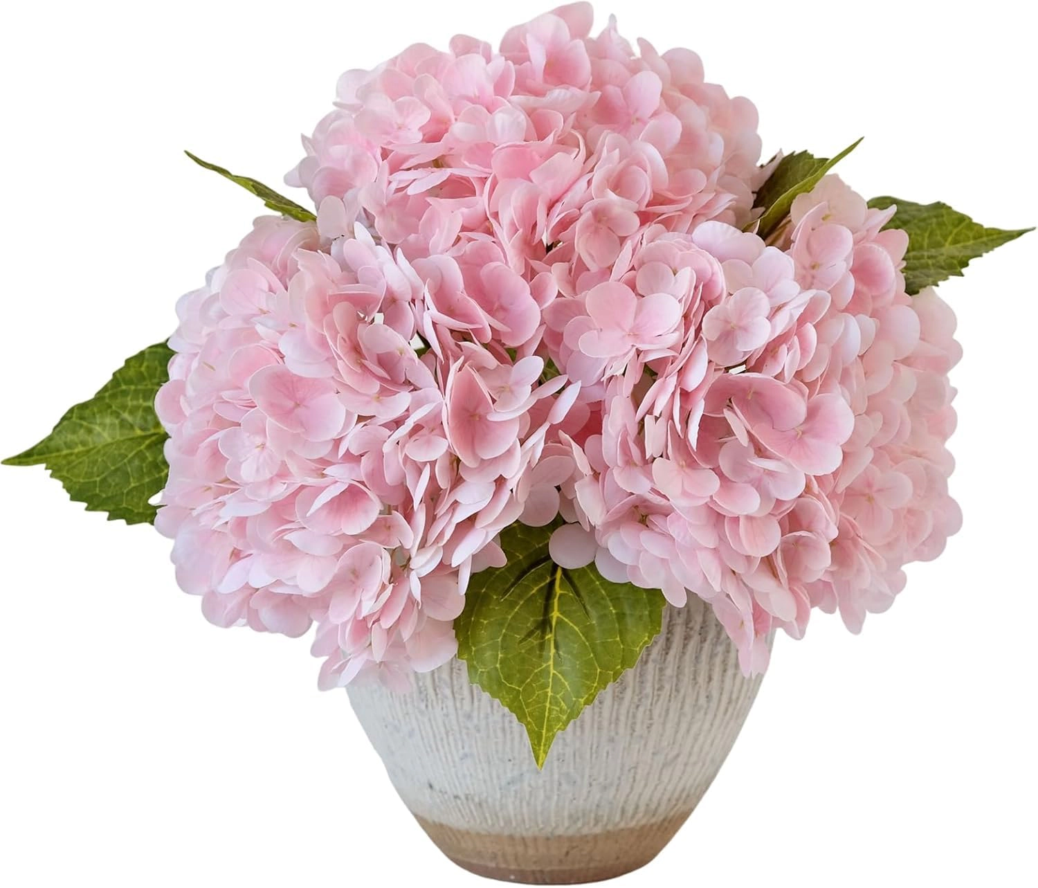 PUPWE Artificial Hydrangea Flowers Real Touch Latex