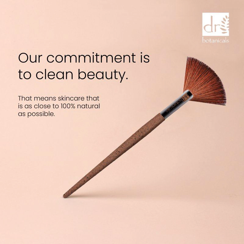 Dr Botanicals Coffee Ground Fan Brush