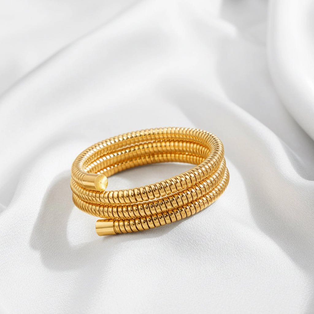 DressAtR Women's Layered Gold Tone Bracelet