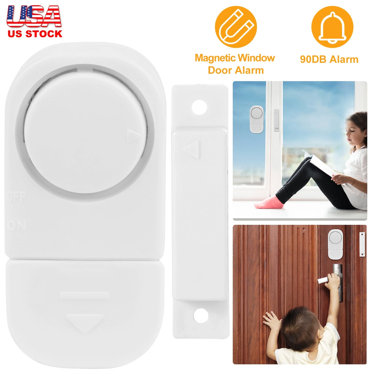 GBruno Wireless Magnetic Window Door Alarm