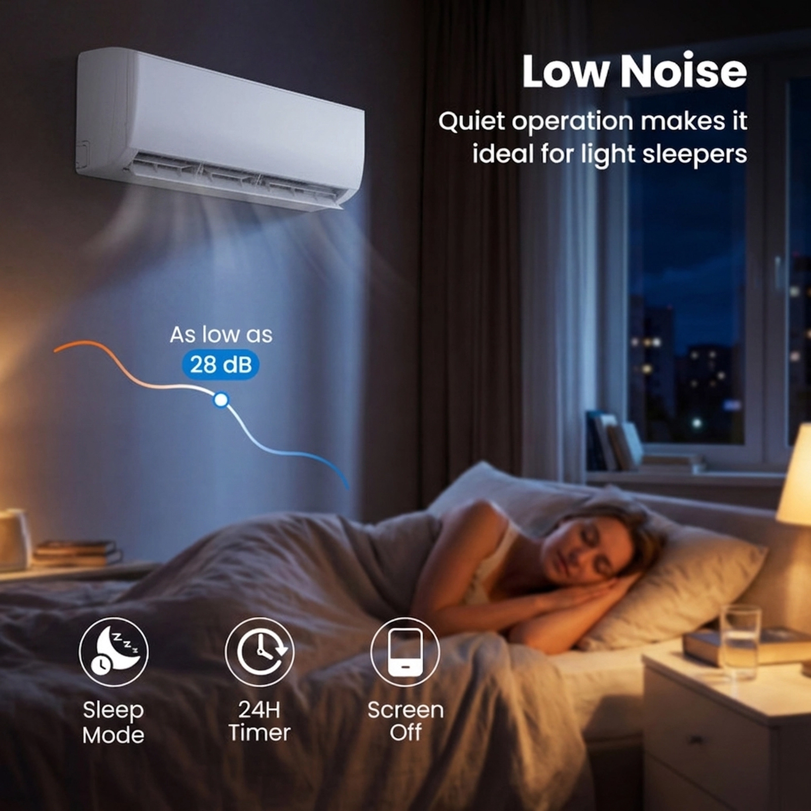 SUGIFT 9000-BTU 20-SEER2 208-230V WiFi Enabled Inverter Ductless Mini Split Air Conditioner and Heater