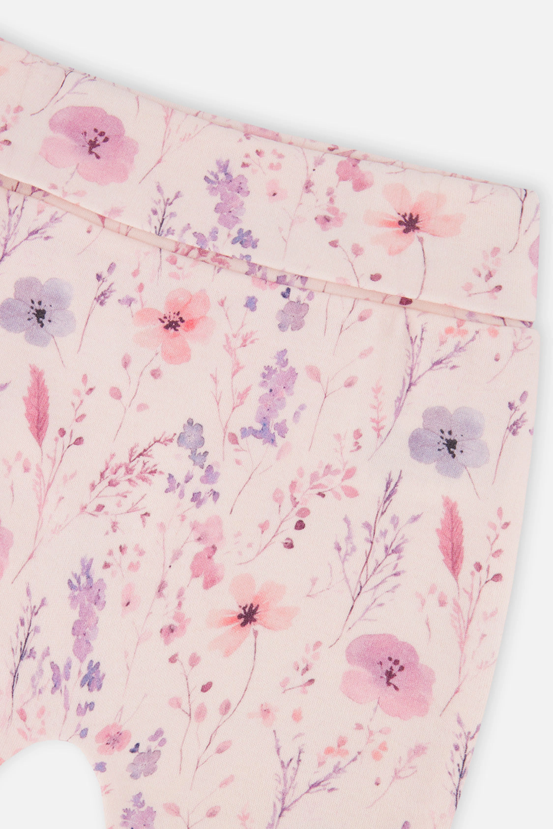 Deux par Girls Organic Cotton Evolutive Pants with Printed Flowers