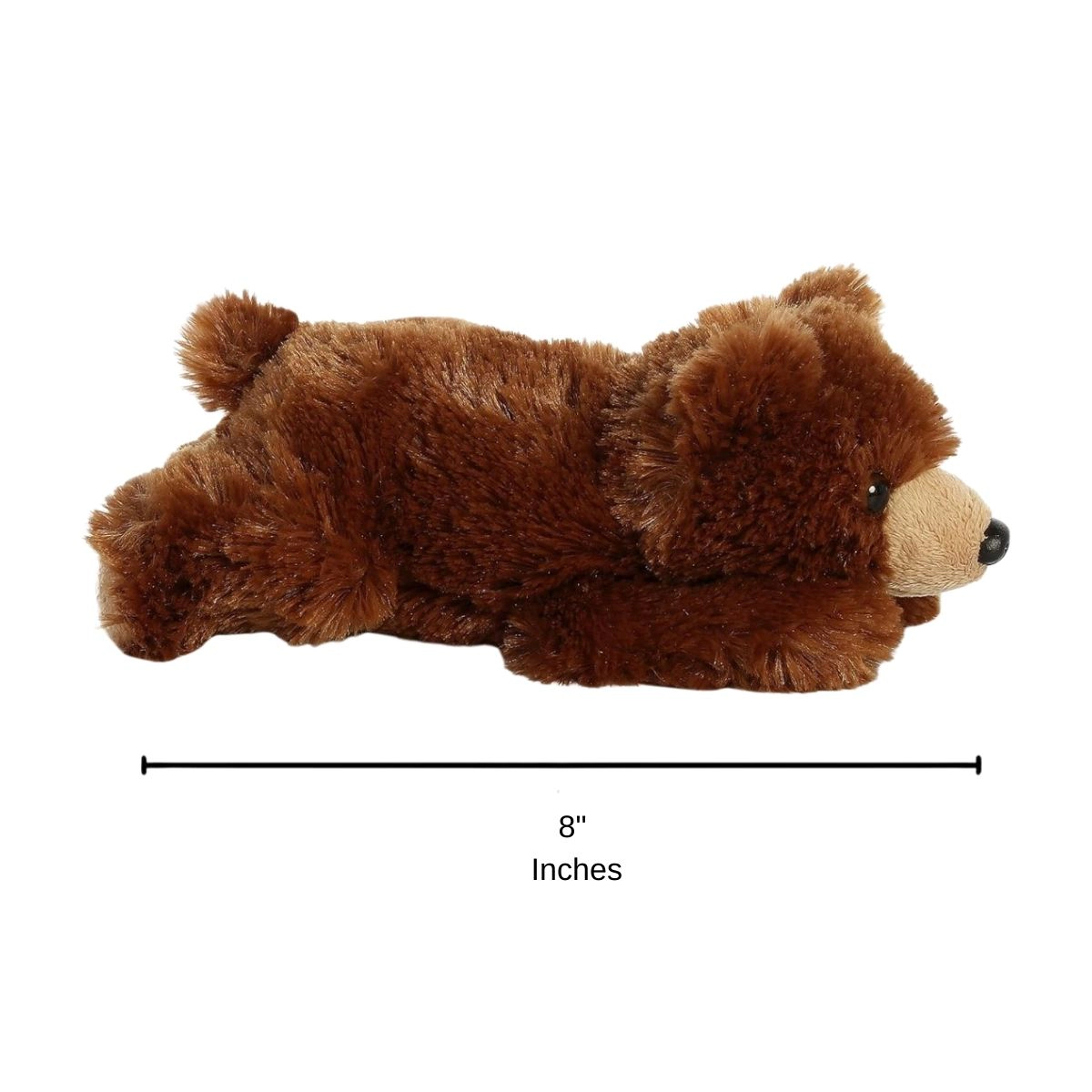 Aurora Mini Flopsie Grizzly Bear 8-Inch Stuffed Animal Plush