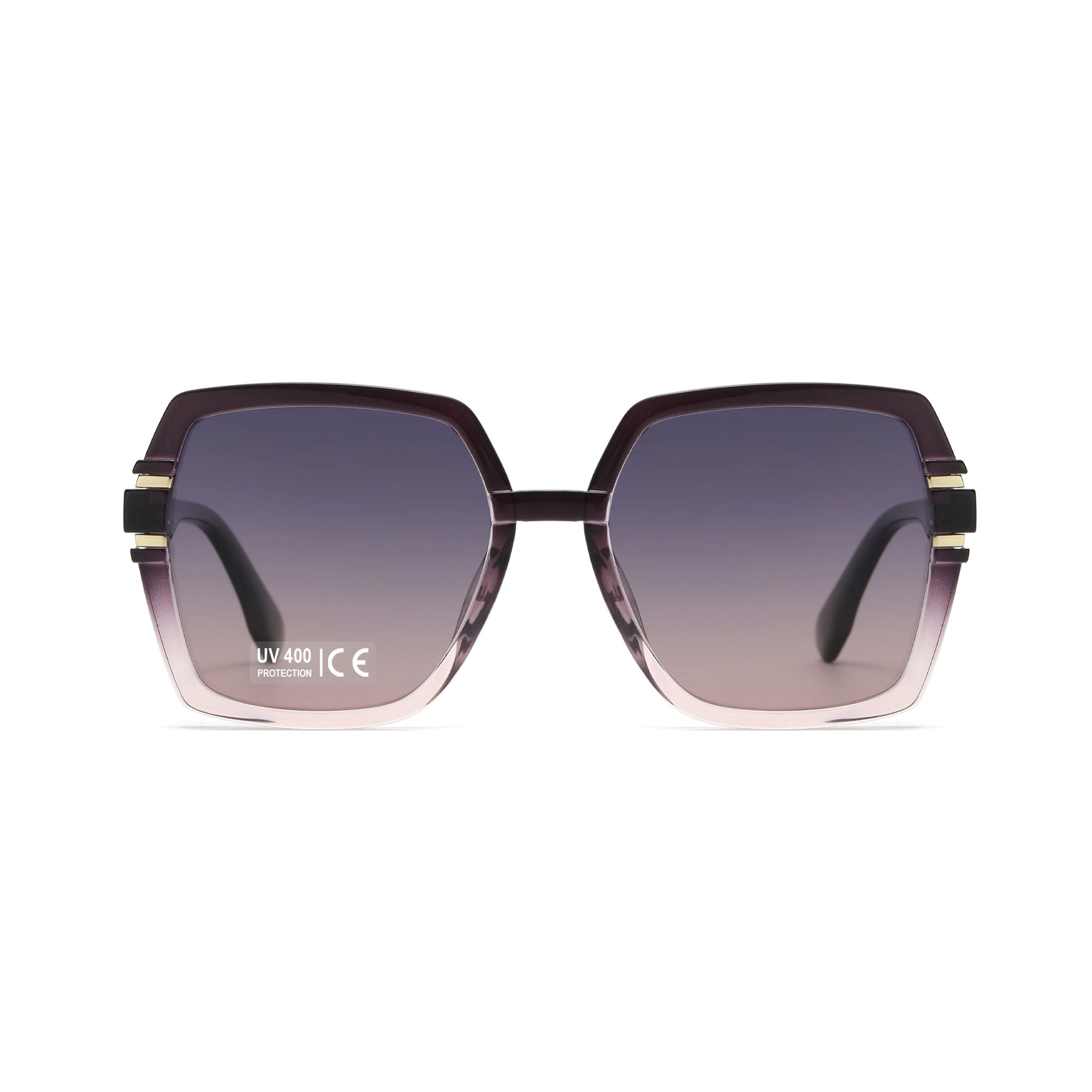 AGP PARIS Women's Square Acetate Polarized Lens UV400 Sunglasses