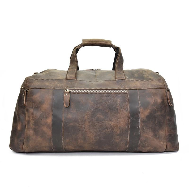 Steel Horse Leather Unisex The Colden Duffle Bag | Large Capacity Leather Weekender