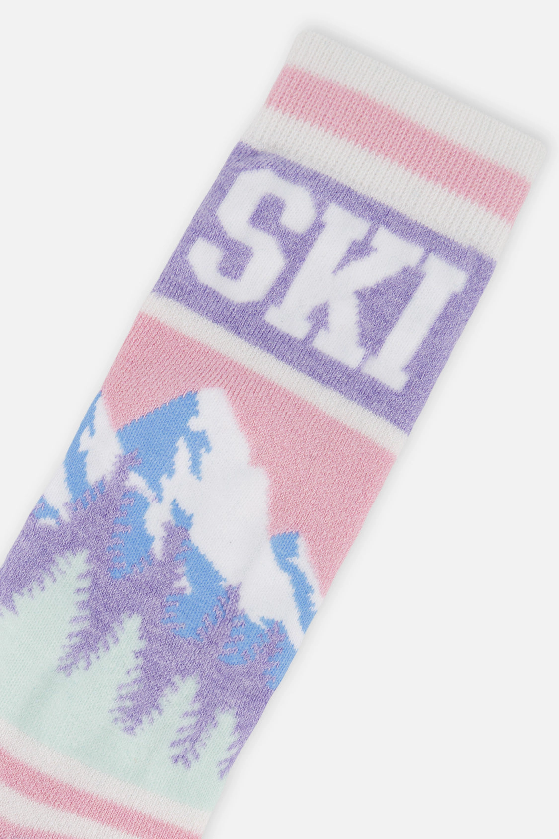 Deux par Girls Mountain Graphic Cushioned Ski Socks