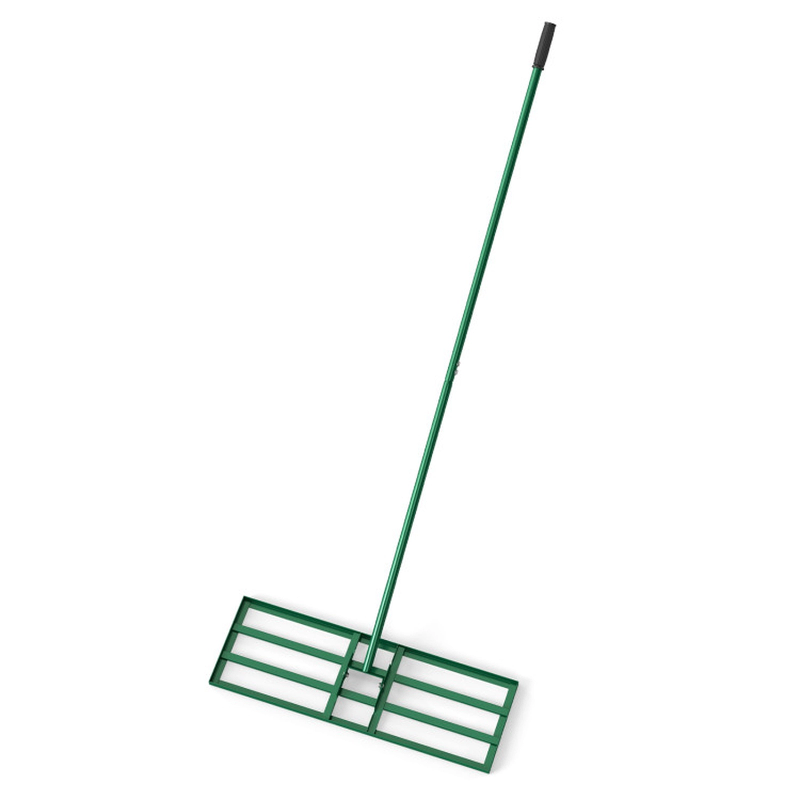 SUGIFT Heavy Duty Lawn Level Tool Leveling Rake with 69-in Handle Green Black Silver