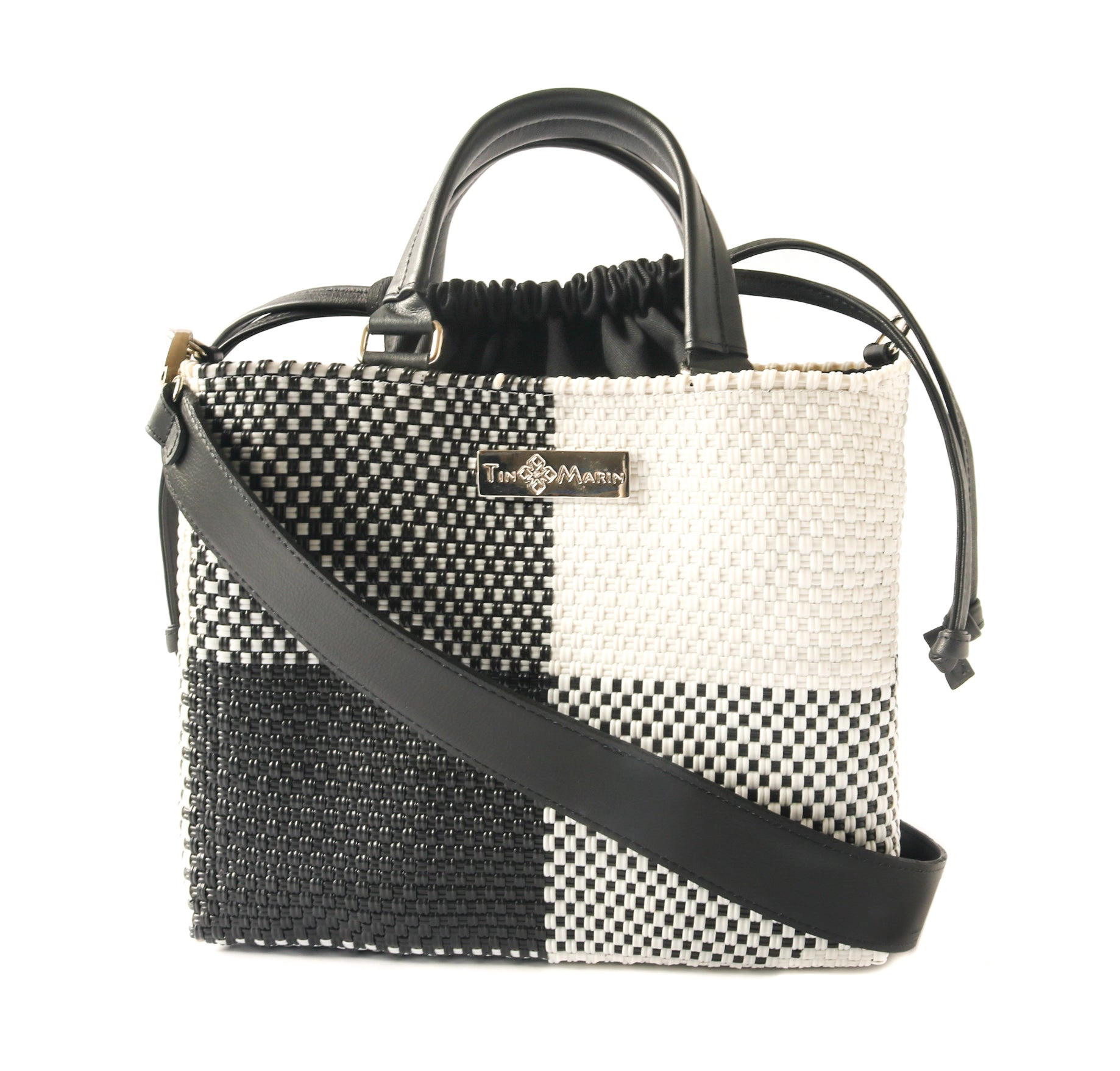 Tin Marin Lucy Woven Crossbody Drawstring Bag