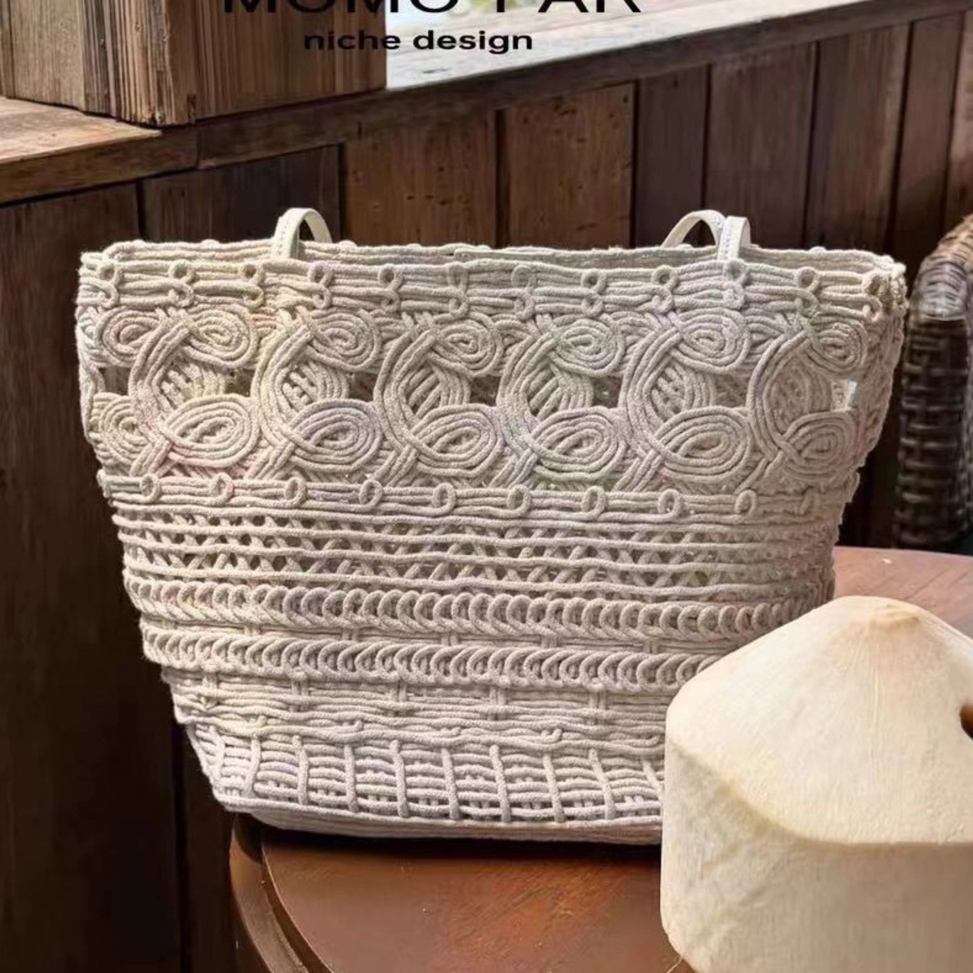 Alilang Women's Handwoven Tote Bag for Women – Casual Boho Style, Beach & Everyday Shoulder Bag