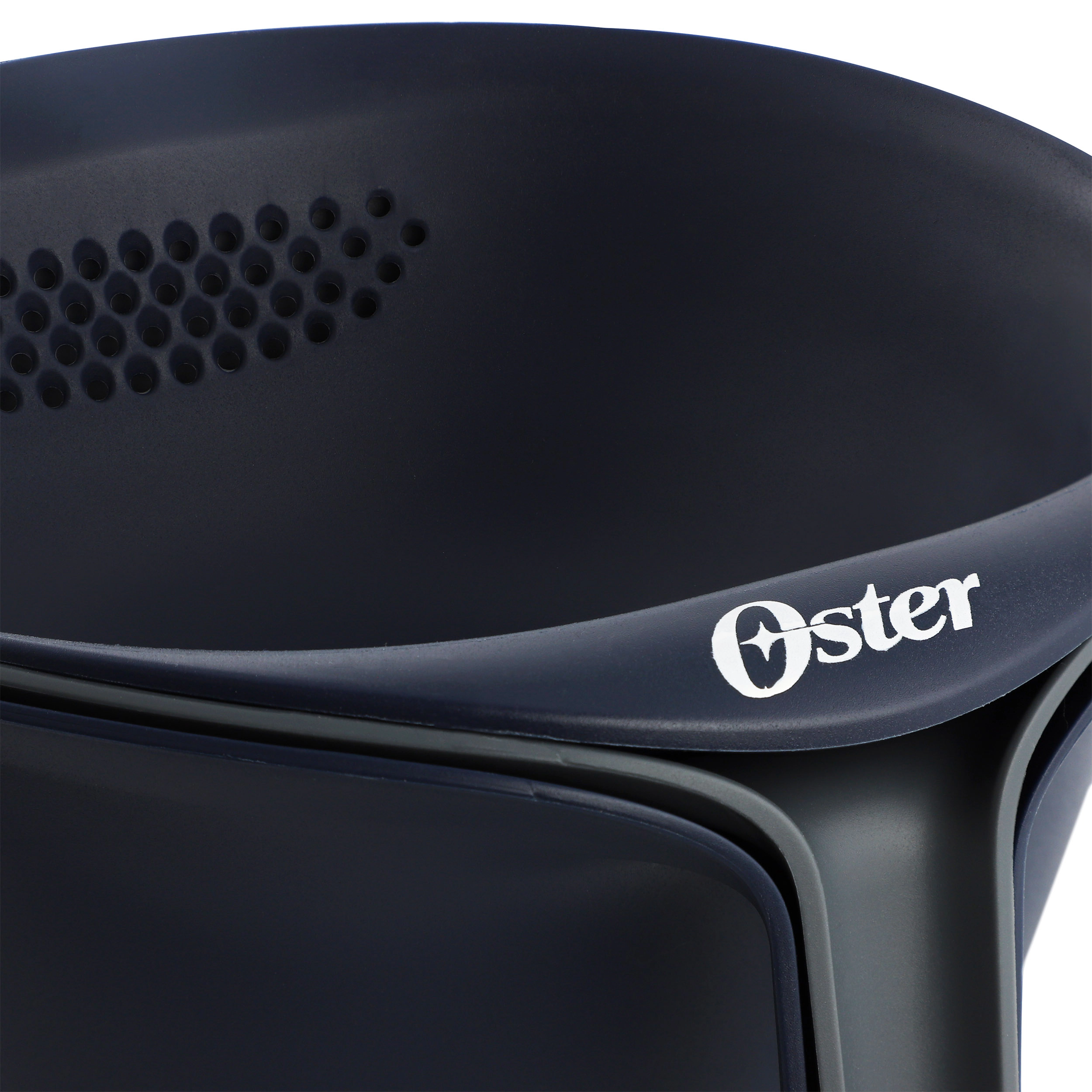 Oster Bluemarine 3 Piece Nestable Plastic Colander and 3 Quart Bowl Set in Dark Blue