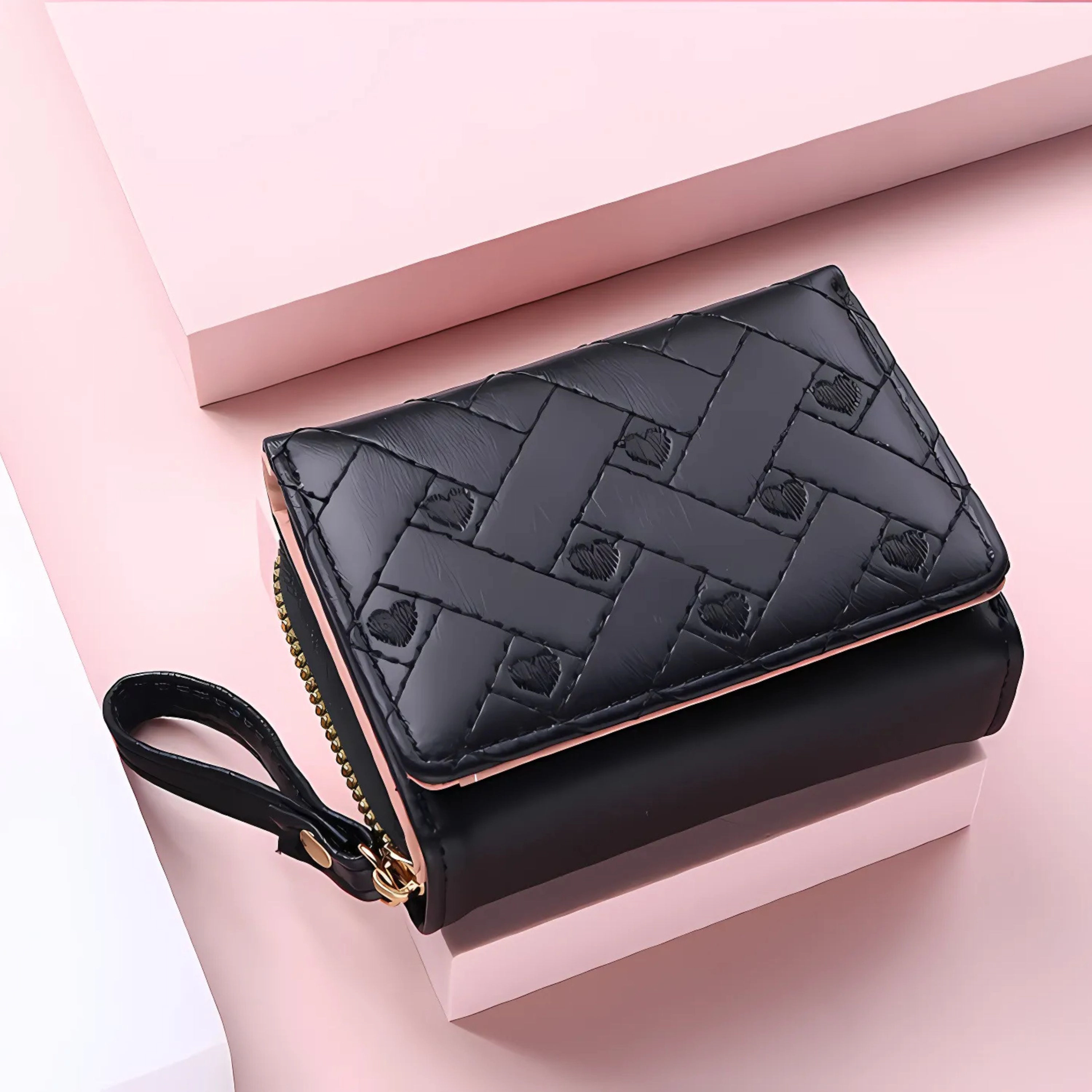Kitcheniva Women's Heart Embroidered Wallet