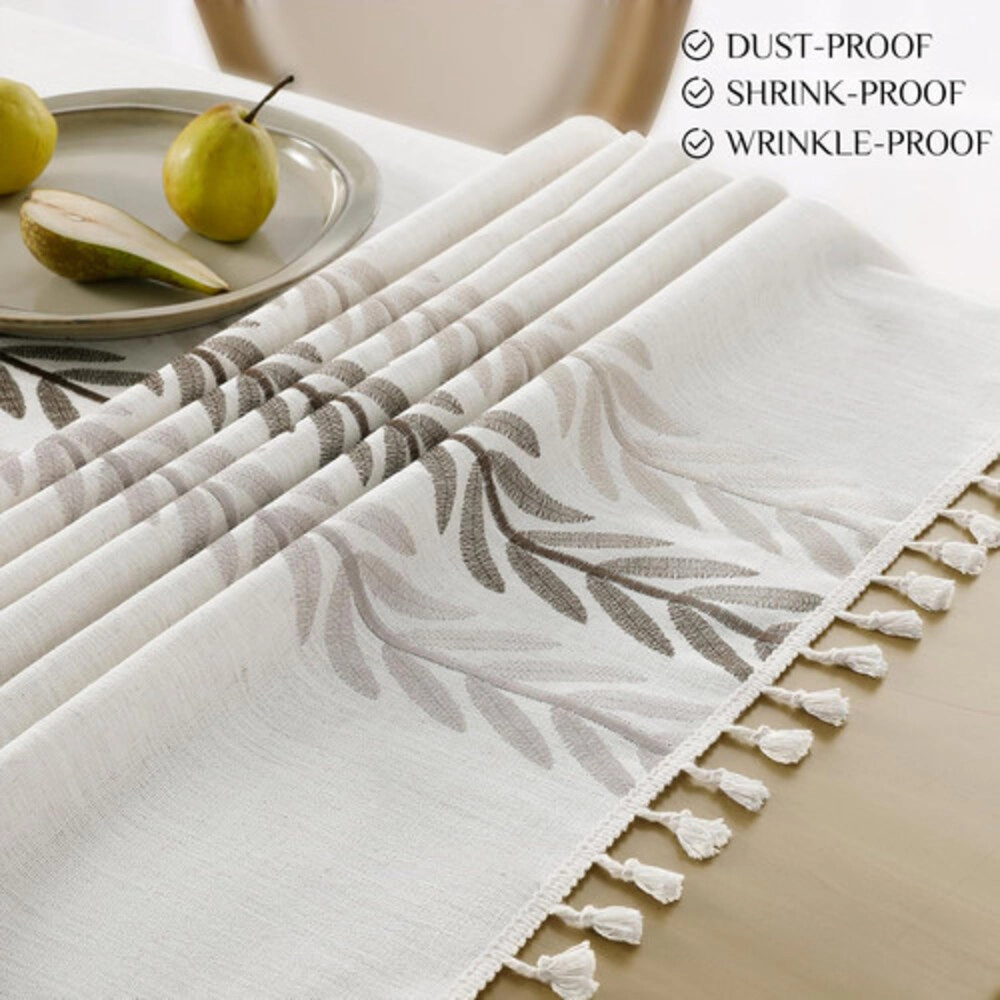 Rocky Peak Living Unisex Waterproof Linen Cotton Tablecloth 55 x 70 Inch