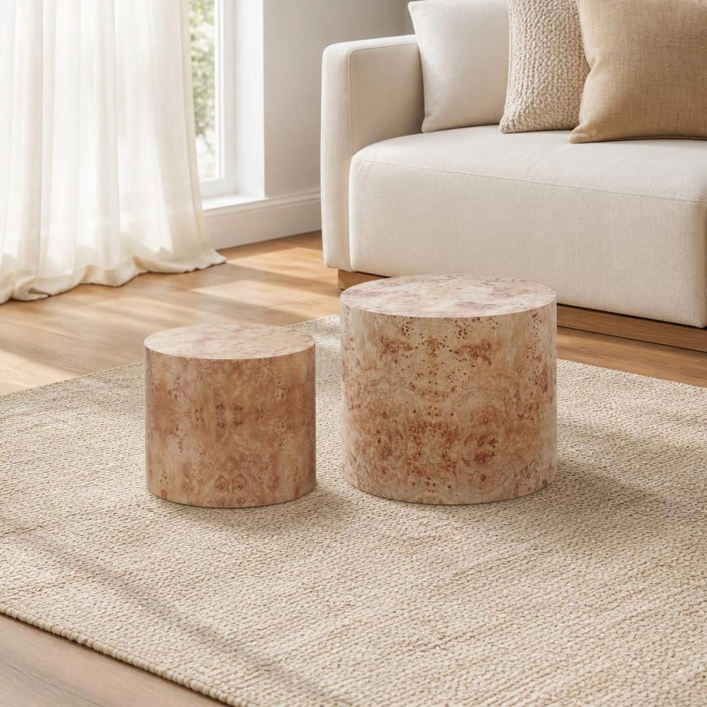 GOODSILO Compact Square Solid Wood End Table Small Accent Table