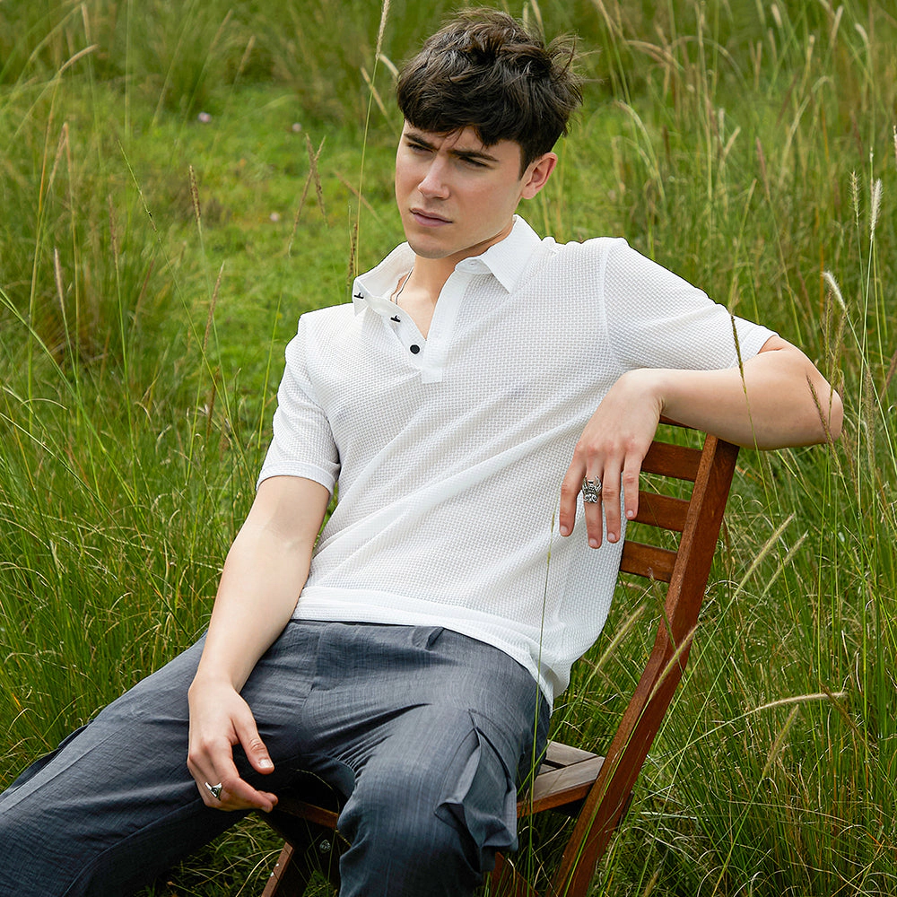Warp-Tactile Polo T-Shirt