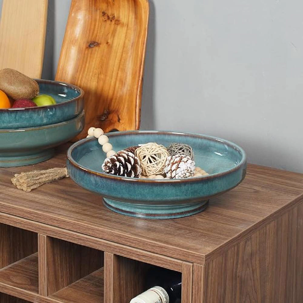 Haven Craftworks Unisex Decorative Ceramic Pedestal Countertop Bowl
