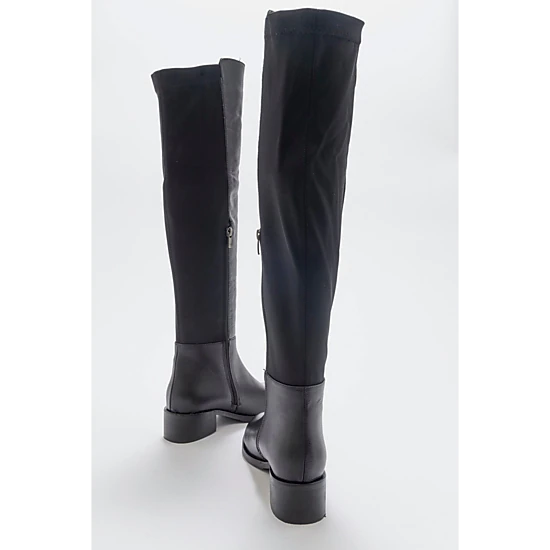 Forever & Always Womens Cassie Leather Knee High Boot