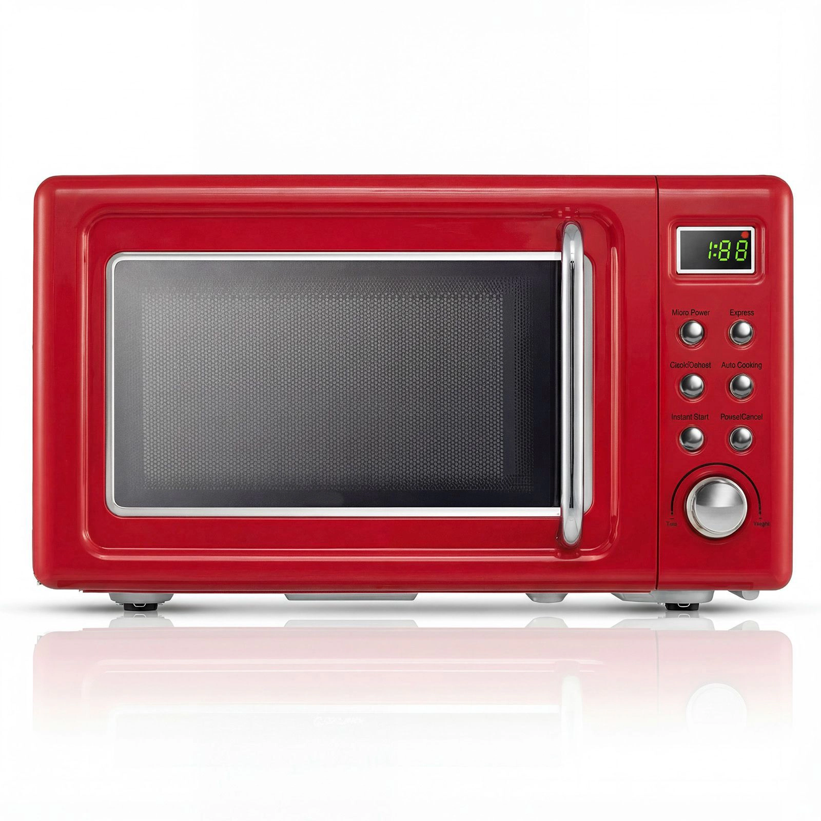 SlickBlue 700W Countertop Microwave with 5 Power Levels and Child Lock