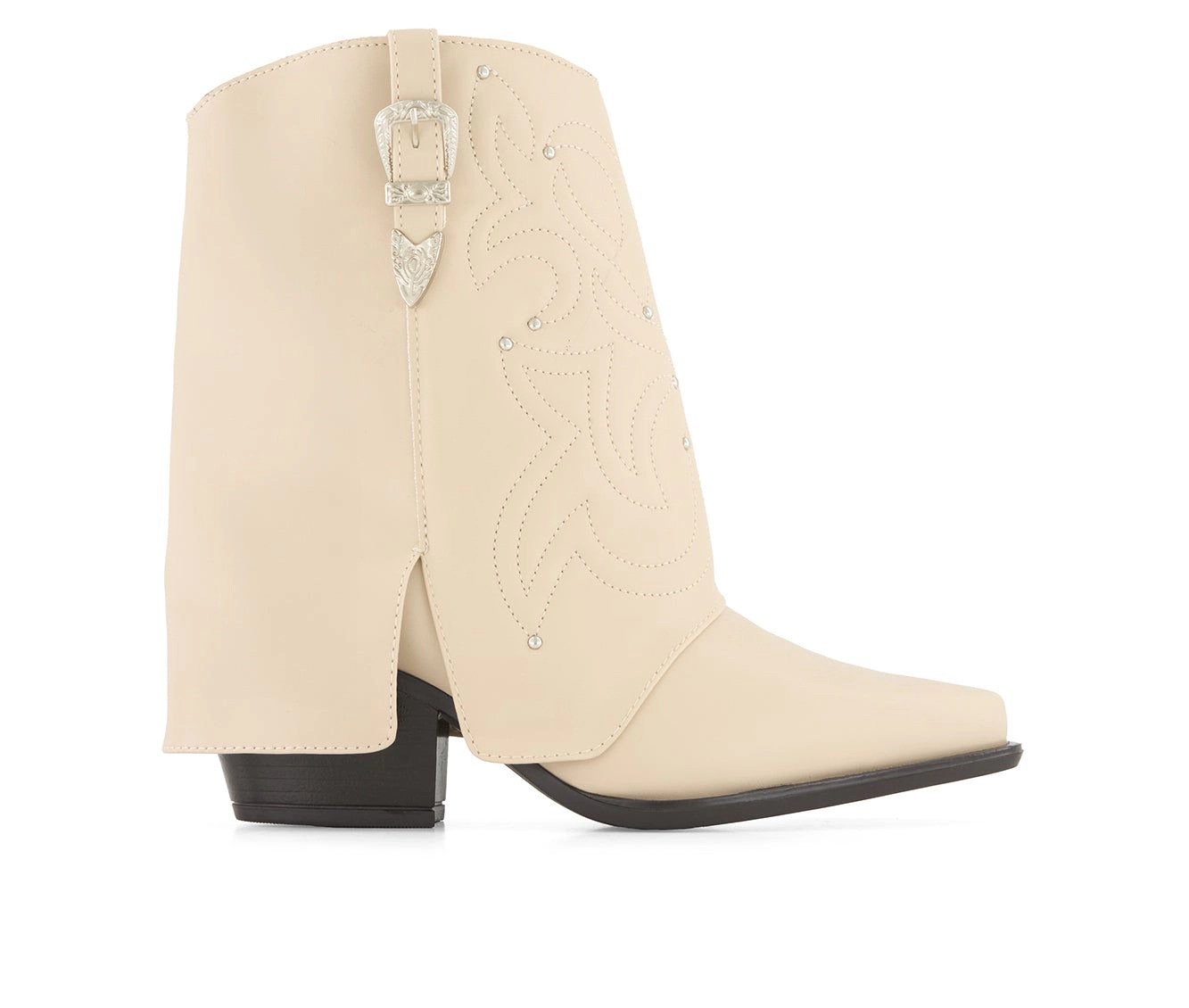 Andrea Womens Foldover Italian Western Style Boots