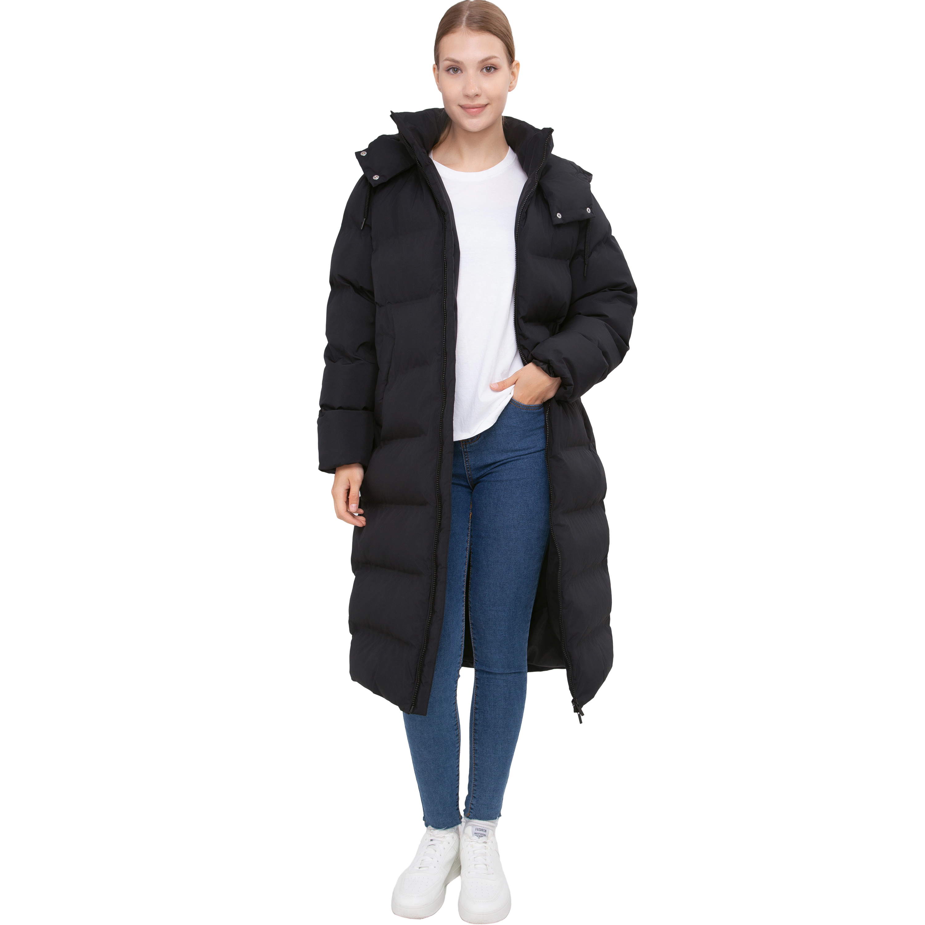 Rokka&Rolla Womens Knee-Length Puffer Coat
