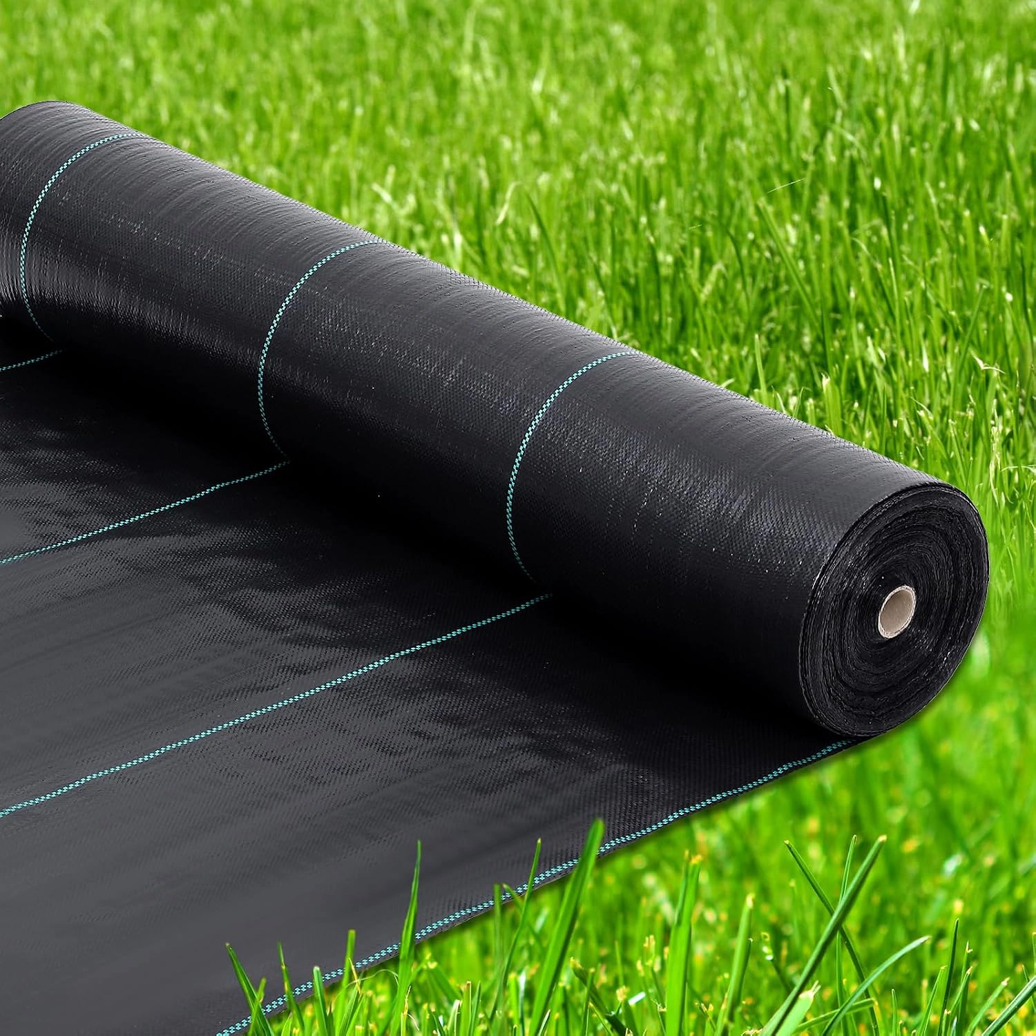 6x300ft Heavy-Duty Weed Barrier Fabric, 3.2oz, for Weed & Erosion Control under Mulch/Gravel/Driveway