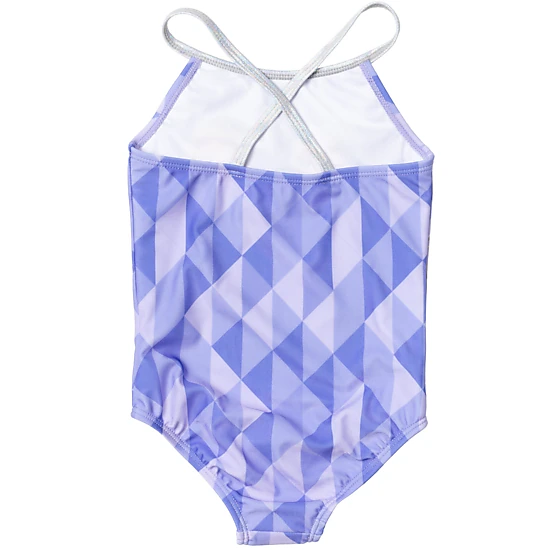 Disney Frozen キャミソール ブルー サイズ8 Disney Frozen Girls' One Piece Swimwear, Color: Blue Purple Elsa