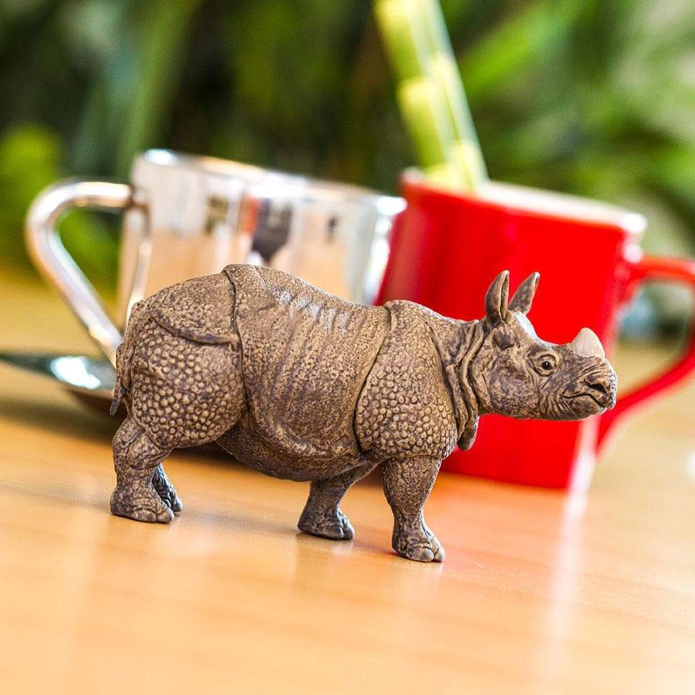 Safari Ltd. - Indian Rhino Kids Toy Figure