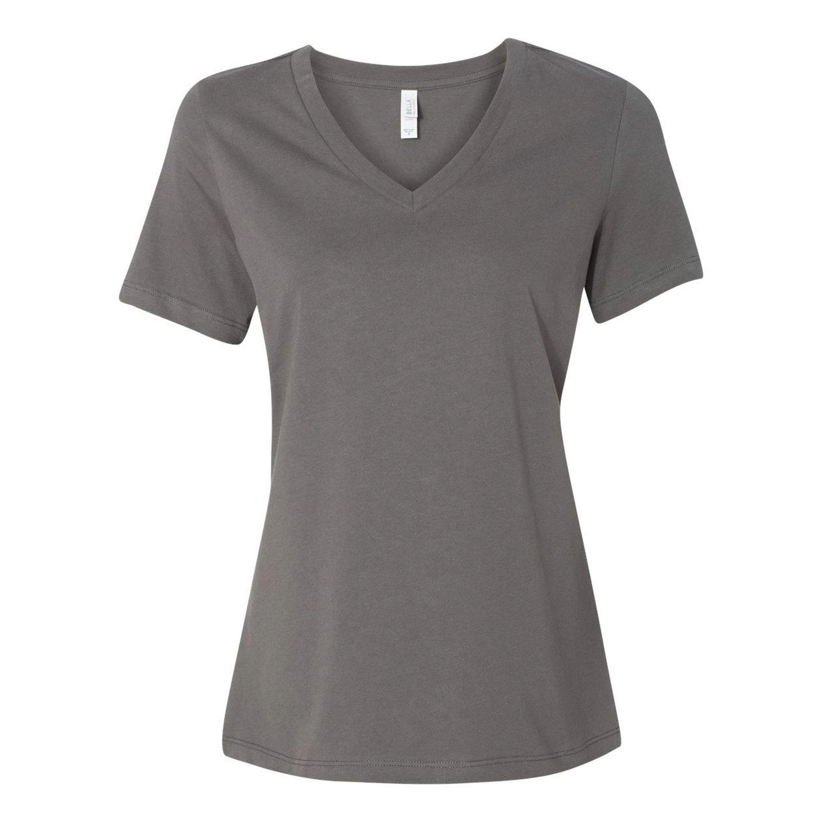 Bella + Canvas Womens Relaxed Jersey V-Neck Tee