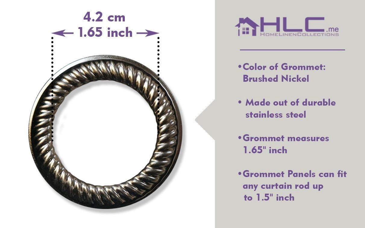 HLC.ME One Panel Extra Wide Sheer Voile Patio Door Grommet Curtain Panel for Sliding Doors