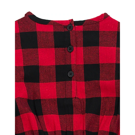 Disney Minnie Mouse Girls' Holiday Long Sleeve Dress