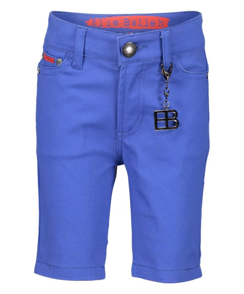 Elie Balleh Boys Slim Fit Cotton Twill Short Pants