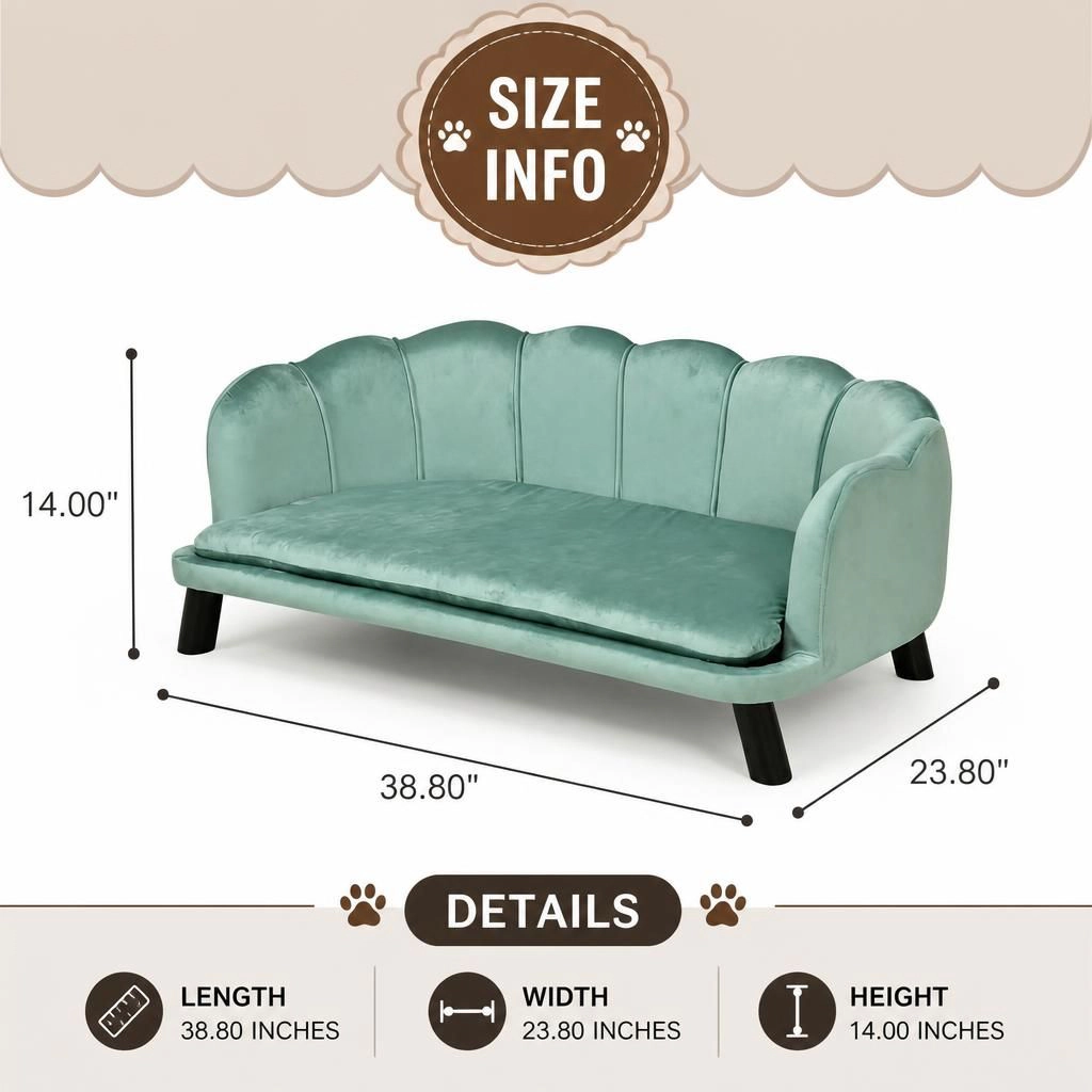 Ifmall Elevated Foam Pet Bed for Dogs and Cats