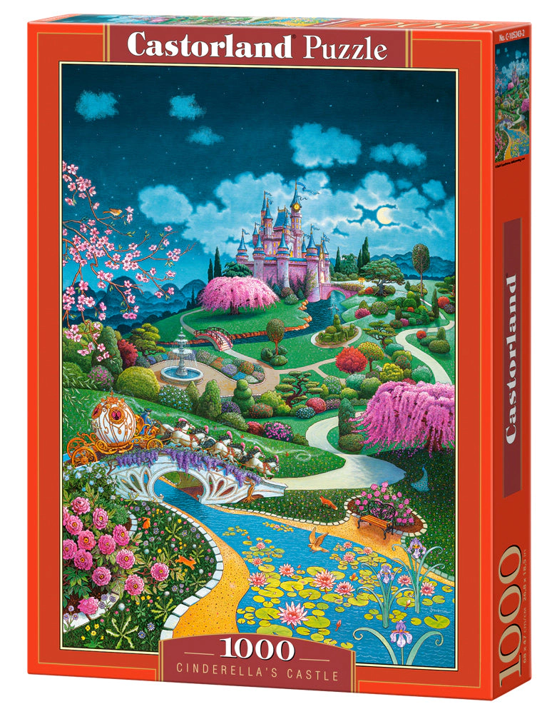 CASTORLAND 1000 Piece Jigsaw Puzzles, Cinderella's Castle, Fairytale scenery, C-105243-2