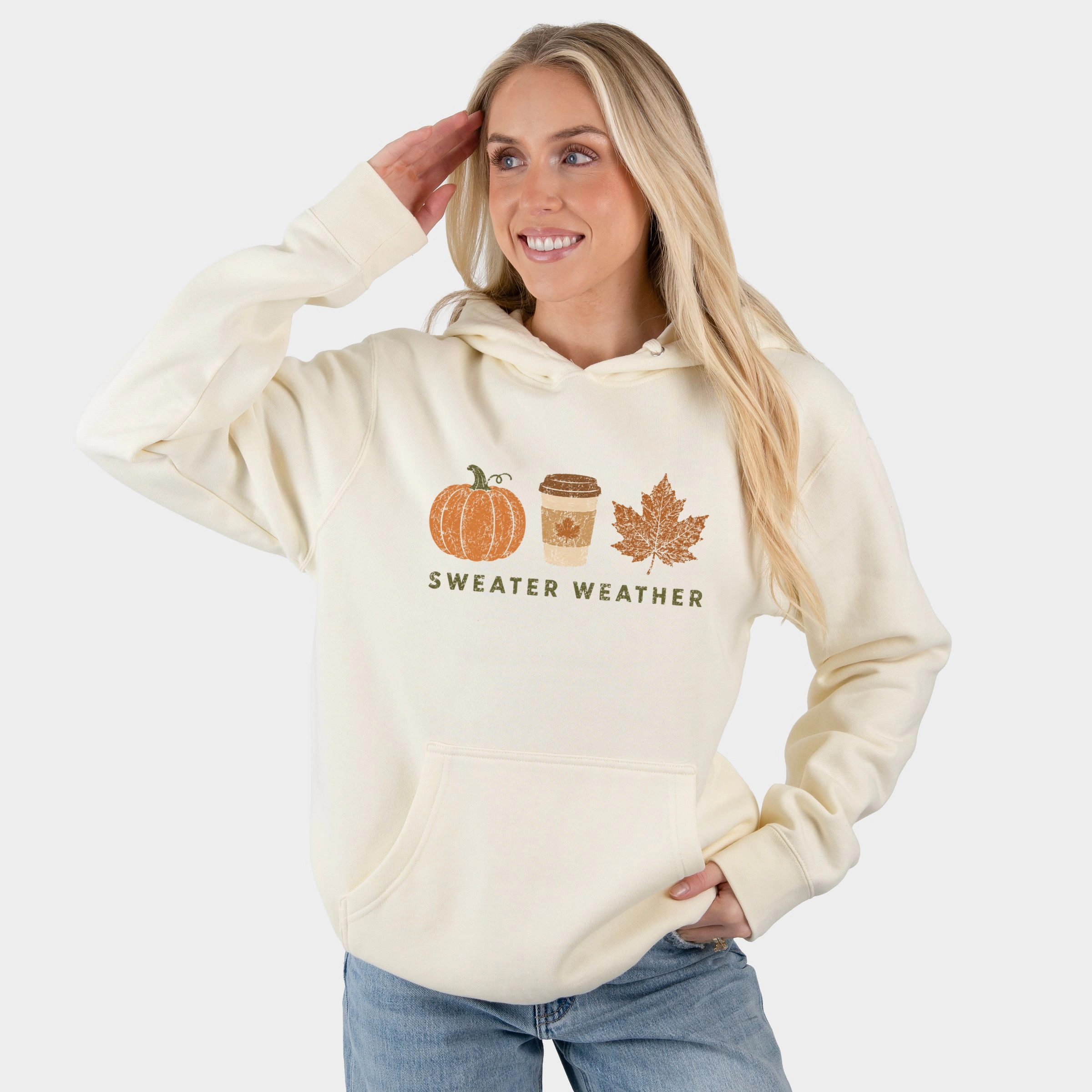 Simply Sage Market - Women's Graphic Hoodie Sweater Weather Coffee Cup