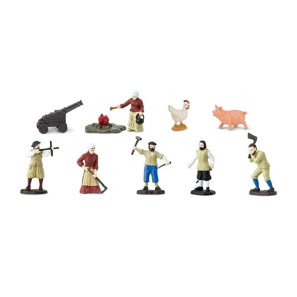 Safari Ltd. - Jamestown Settlers TOOB - contains 10 Mini Figurines