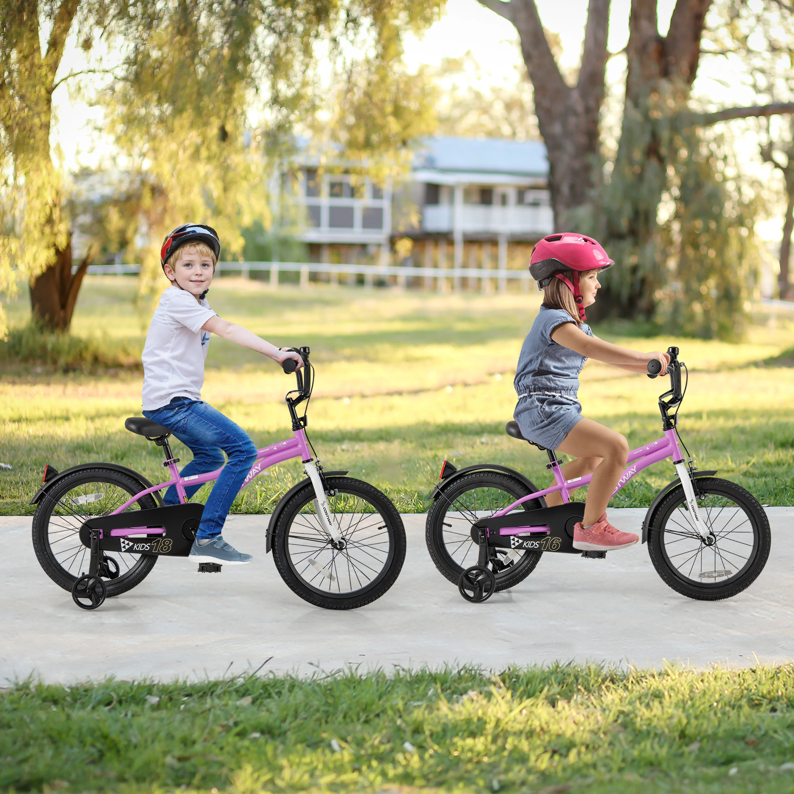 LJG Kids Bike Children Training Bicycle with 2 Brake