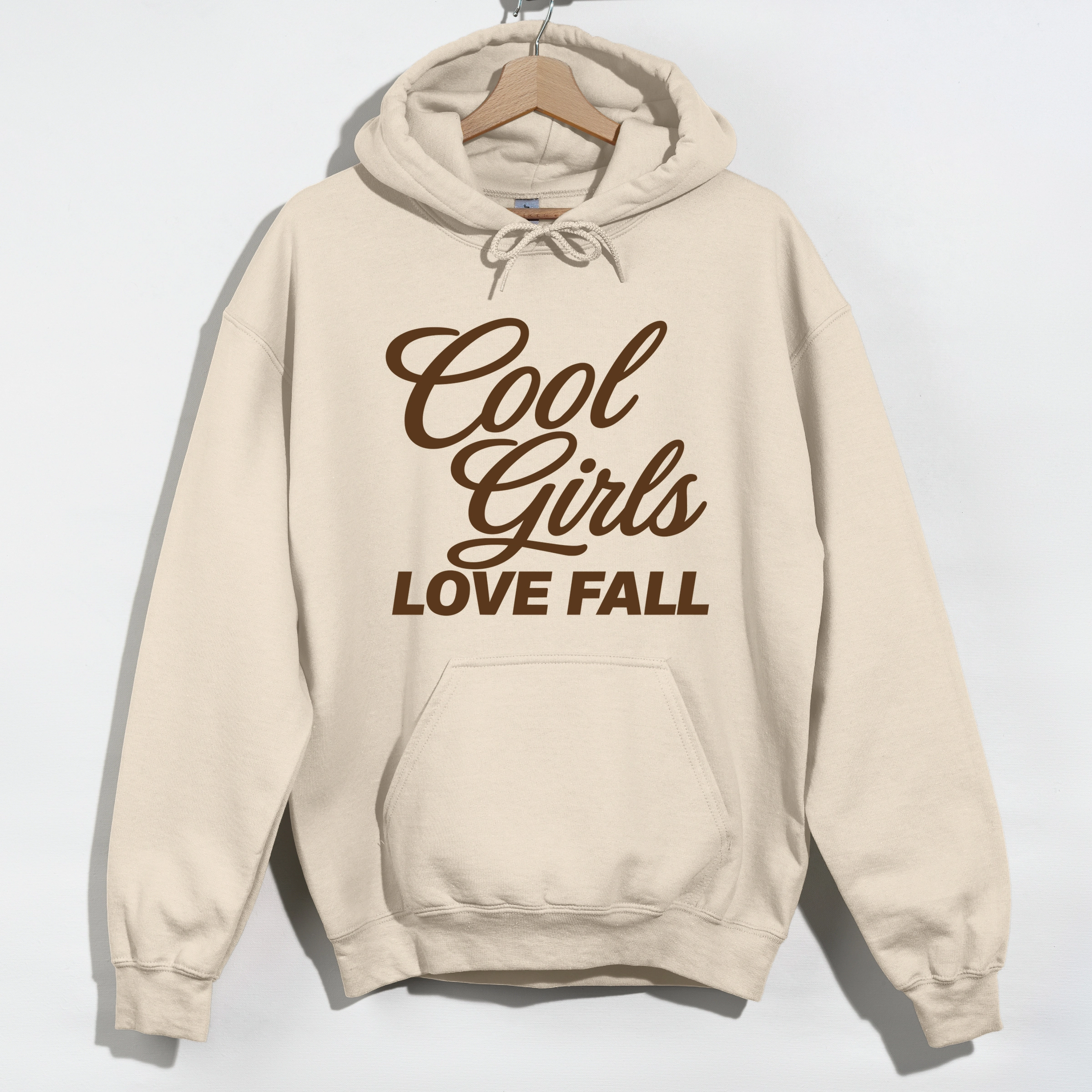 Simply Sage Market - Women's Graphic Hoodie Cool Girls Love Fall Brown