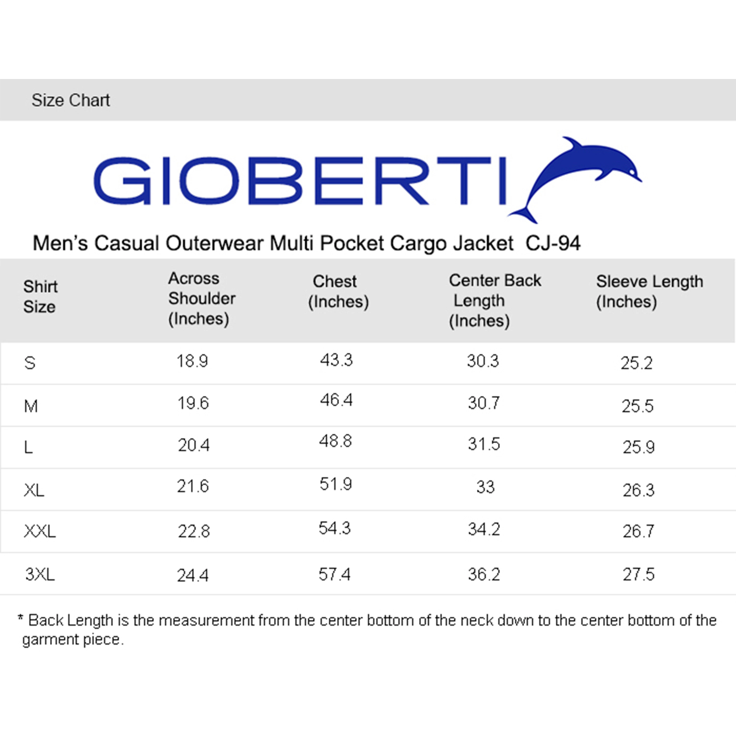 Gioberti Men's 100% Cotton Casual Outerwear Twill Multi Pocket Cargo Shirt Jacket