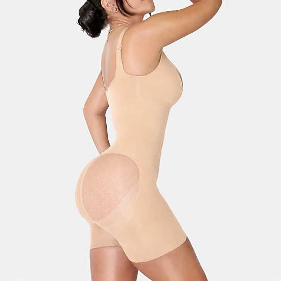 YAHAIRA Women's Happy Shapewear No.7 Bodysuit Double Tummy Layer Shorts